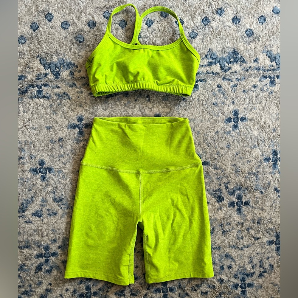 Beyond yoga Bra and Shorts Set